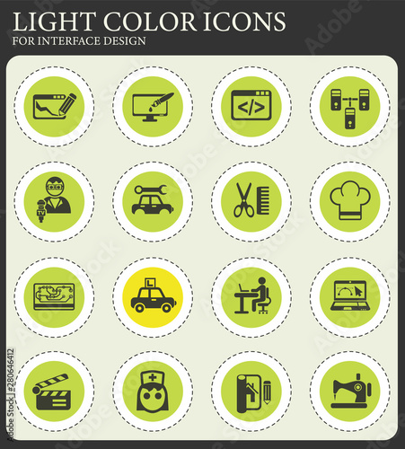 courses icon set