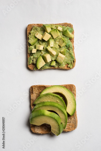 avocado sandwich on clean surface