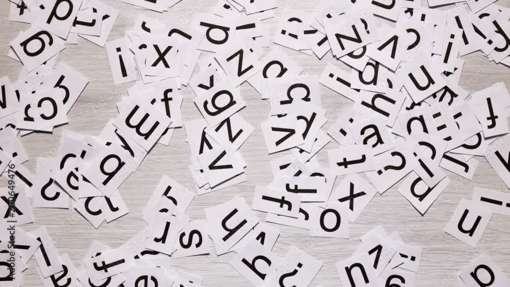 Stop Motion Of Letters That Form The Question Stop Motion Of Letters That Form The Question