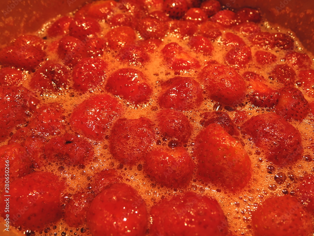 Texture: strawberry jam, food theme background Texture: strawberry jam, food theme background
