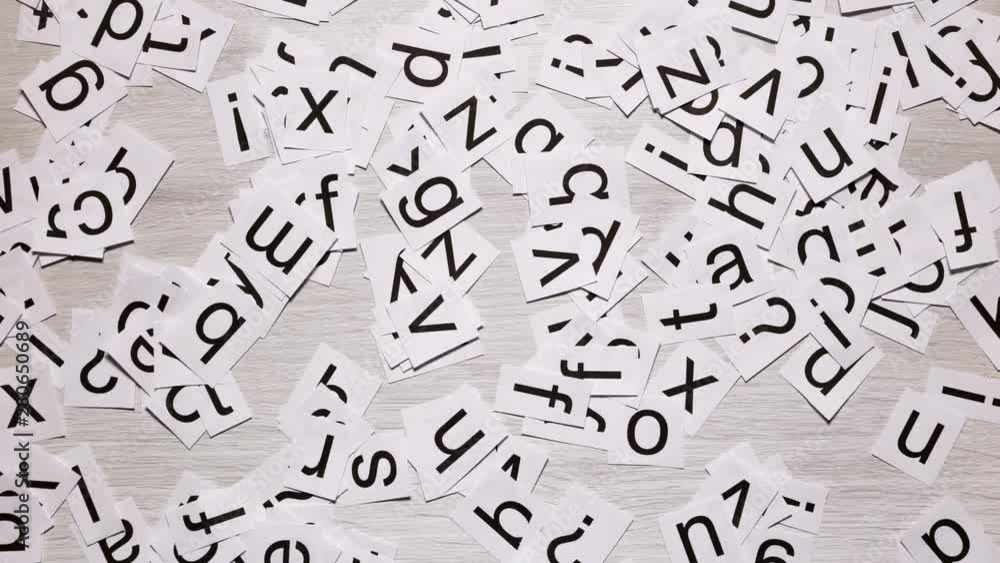 Stop Motion Of Letters That Form The Question Stop Motion Of Letters That Form The Question