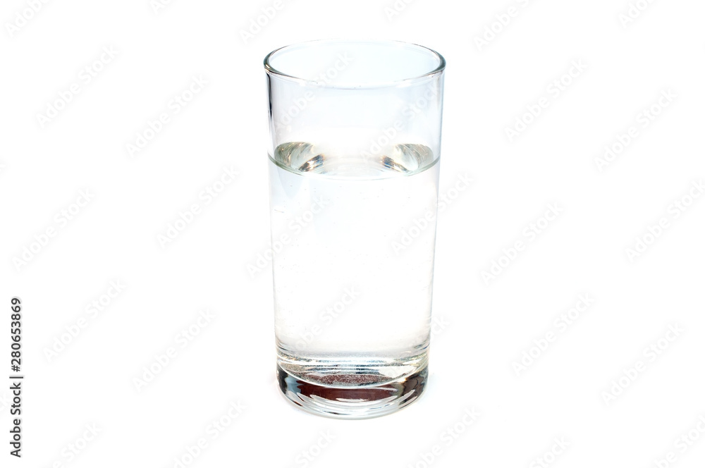 Stackpn clear clear water isolated on a white Stackpn clear clear water isolated on a white