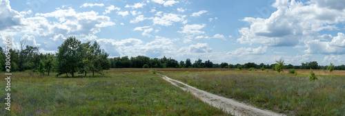 Panoramic view of country side landscape