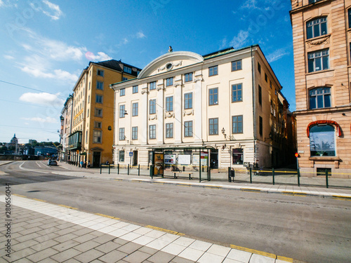 Photography street in town of stockholm
