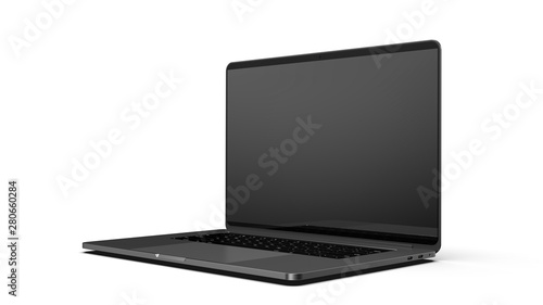 Laptop, design template isolated.
