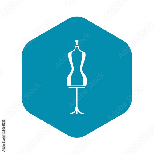 Mannequin icon. Simple illustration of mannequin vector icon for web
