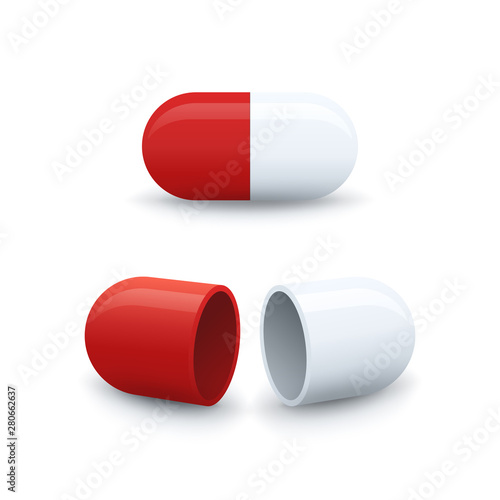 Open and closed capsule icons