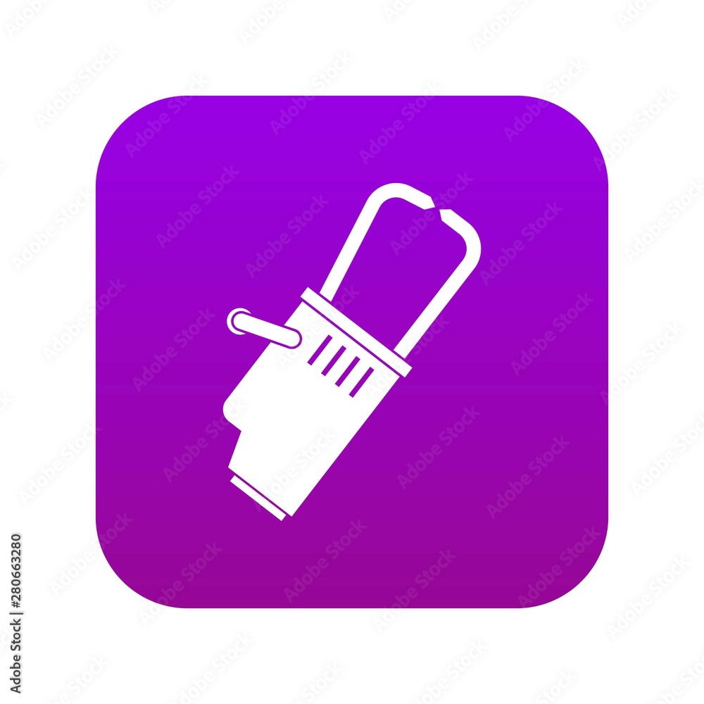 Welding equipment icon digital purple for any design isolated on white vector illustration Welding equipment icon digital purple for any design isolated on white vector illustration