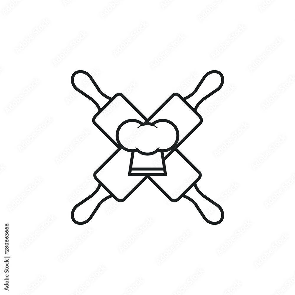 Bakery badge, logo icon modern style vector. design elements isolated on white background Bakery badge, logo icon modern style vector. design elements isolated on white background