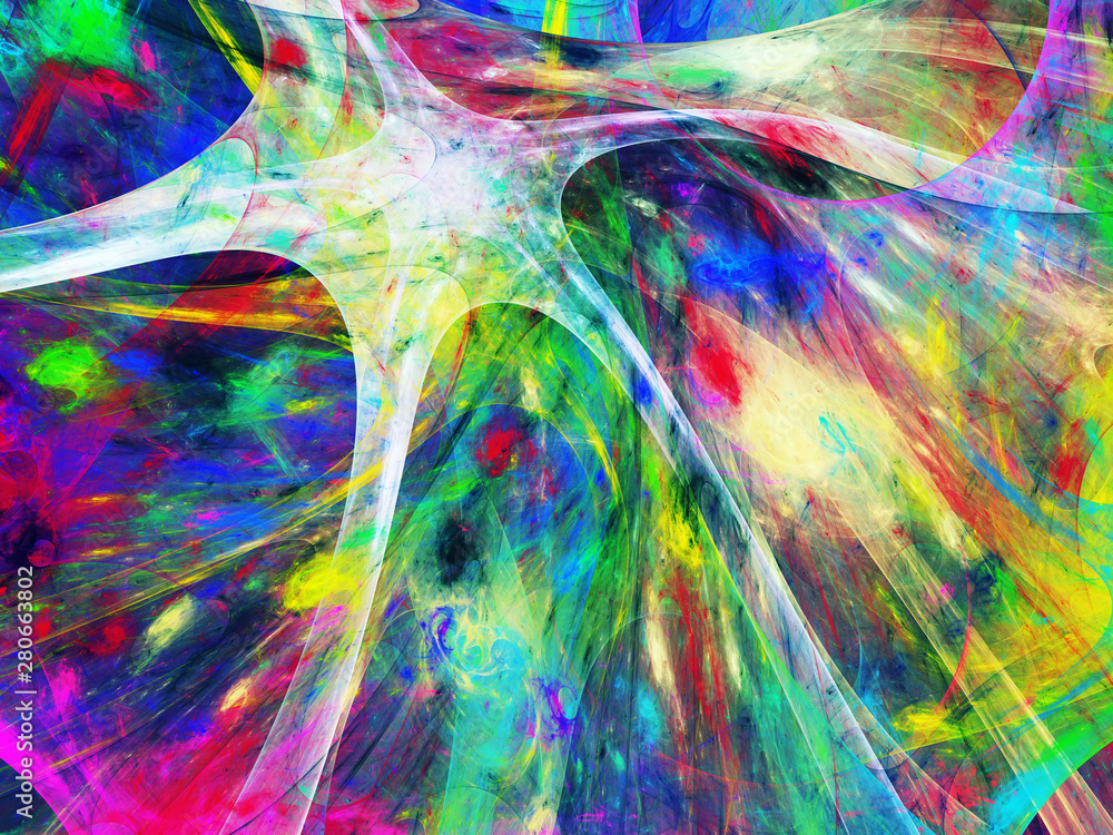 custom made wallpaper toronto digitalrainbow abstract fractal background 3d rendering illustration