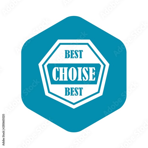 Best choise label icon. Simple illustration of best choise label vector icon for web