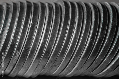 piles of coins closeup macro