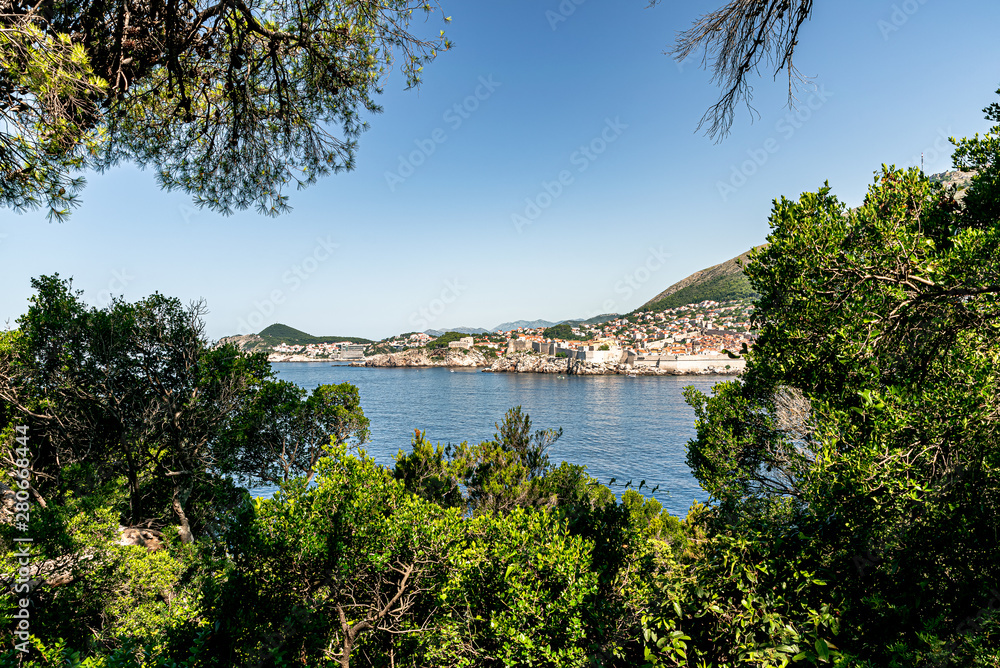 A small view to dubrovnik with a beautiful frame