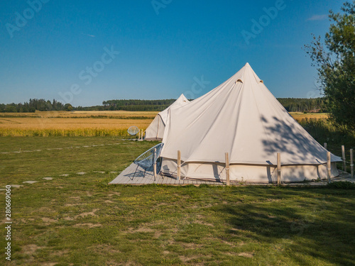 tent in field