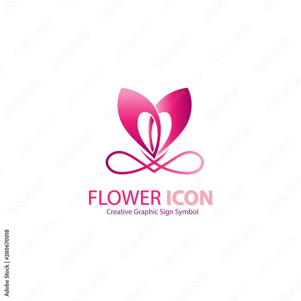 flower icon sign symbol logo graphic design
