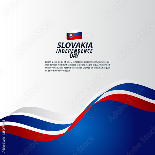 Free Download Slovakia Independence Day Celebration Vector Template Design Illustration - GFXLoad