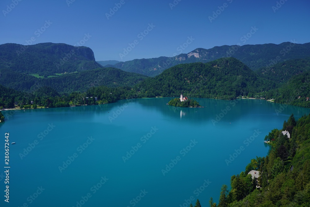 The Lake Bled in Slovenia