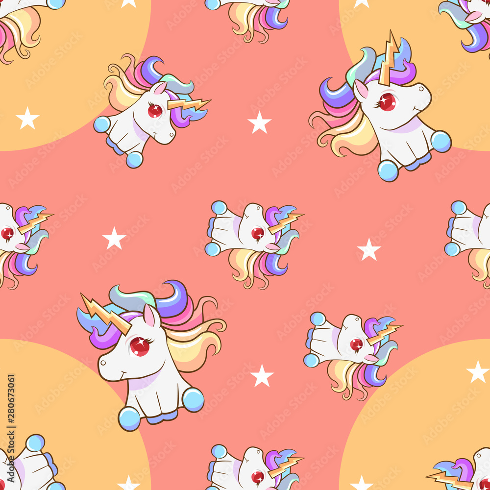 Obraz premium unicorn vector pattern graphic design