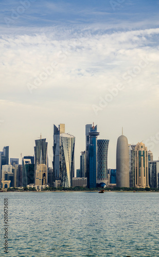 Doha's Corniche in West Bay, Doha, Qatar - Skyscrapers / Buildings © Fauzan