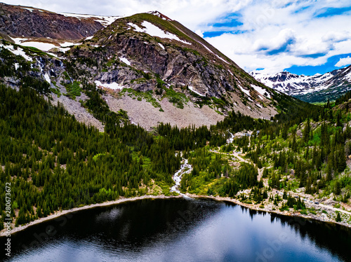 Mountain Lake Waterfall