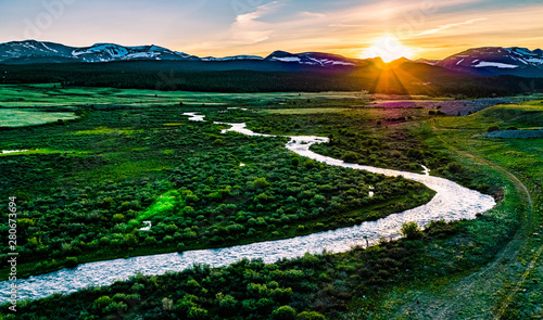 South Platte River Sunset