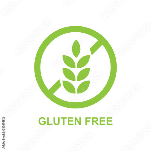 gluten free label vector