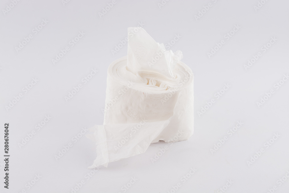 Tissue white on white background Tissue white on white background