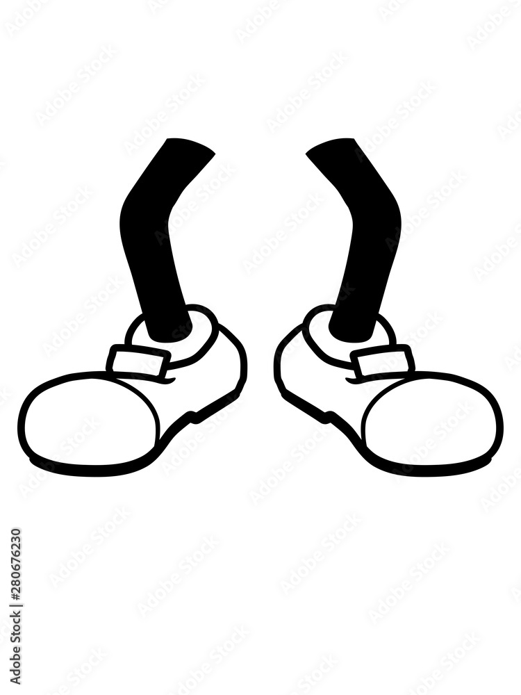 clipart 2 beine ohne körper comic cartoon fuß schuh design stehen laufen  gehen abgetrennt cool lustig – Stock-Illustration | Adobe Stock