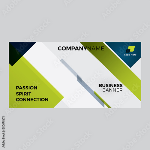 business banner light green dark tosca