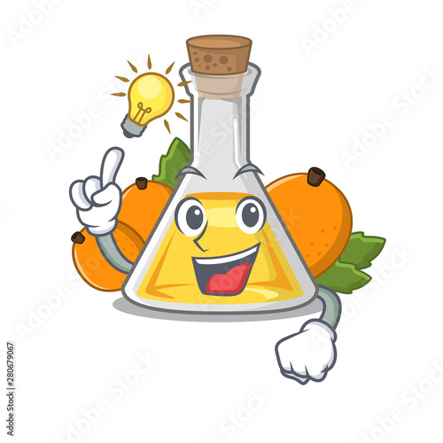 Have an idea apricot oil above cartoon wood table
