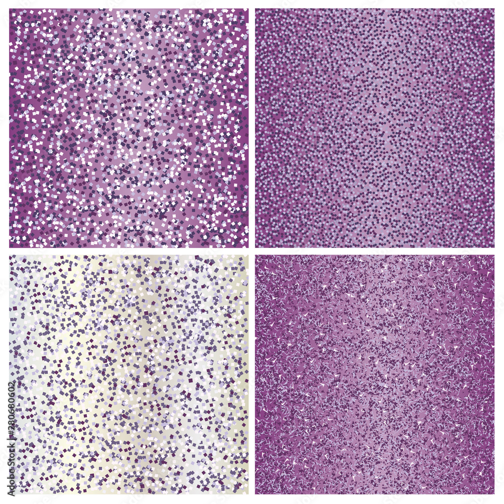 Fototapeta premium set of glittering vector background