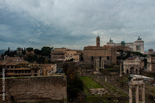 Buildings of the monumental center of Rome