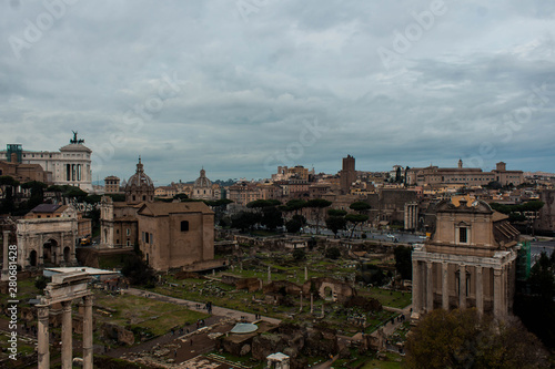 Buildings of the monumental center of Rome