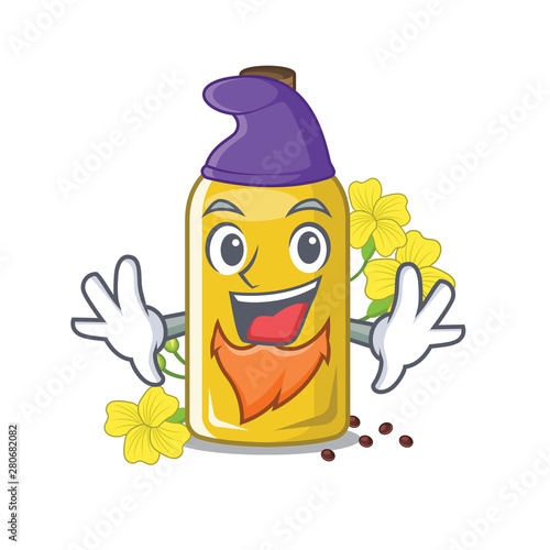 Elf canola oil isolated with the cartoon