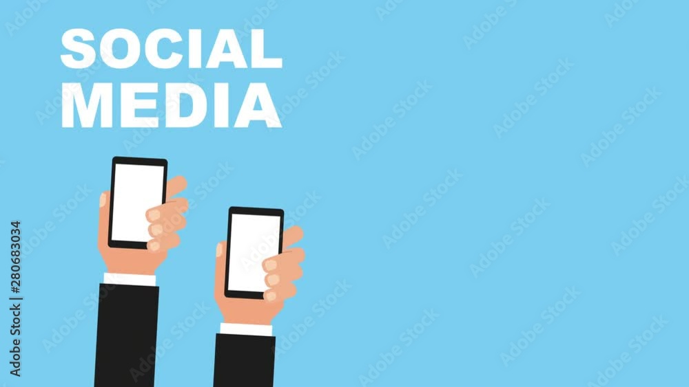 social media technology with hands using smartphones social media technology with hands using smartphones