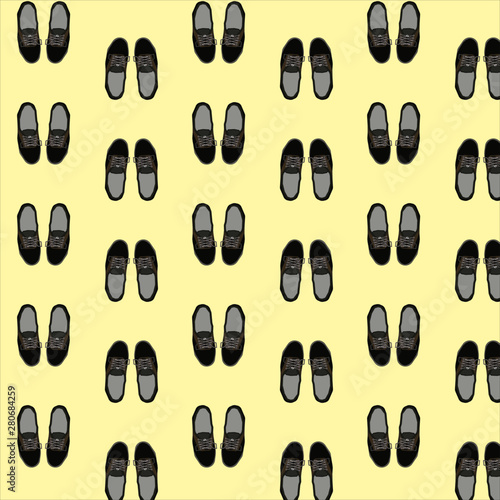 Seamless sneakers pattern background