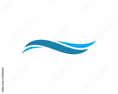 Water Wave symbol and icon Logo Template