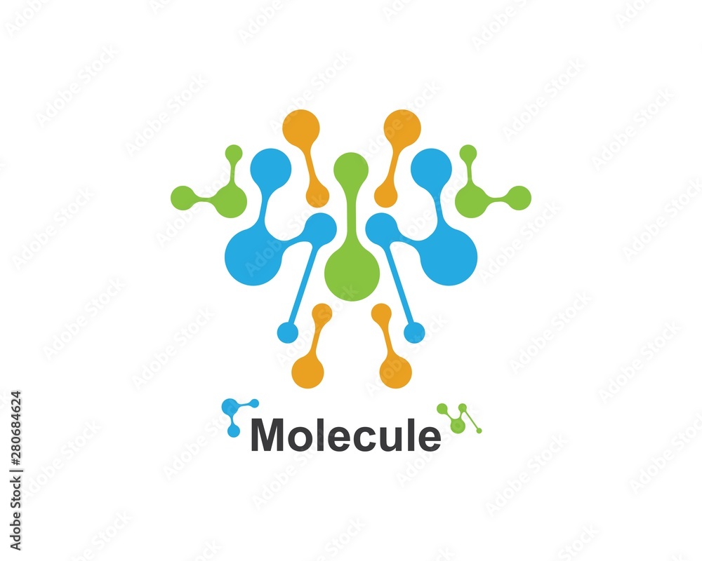 molecule logo vector illustration design molecule logo vector illustration design