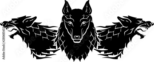Wolf Pack Sigil Silhouette