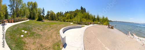 Calkins Point Sand Beach - Luther Burbank Park - Mercer Island Washington USA photo