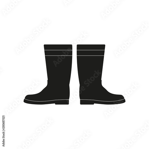 Rubber boots icon