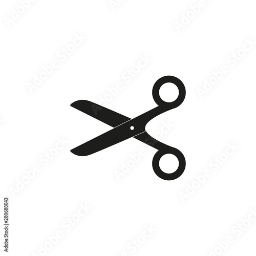 Scissors icon. Simple vector illustration