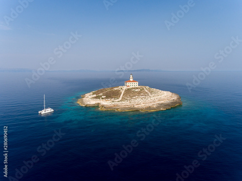 Lighthouse Glavat, Croatis, Adria, Mediterranien photo