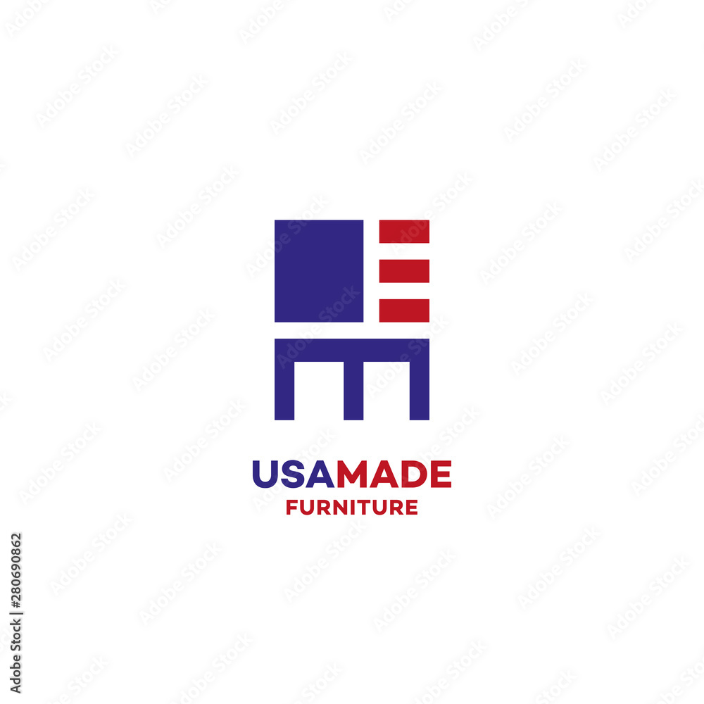 Obraz premium USA made furniture logo