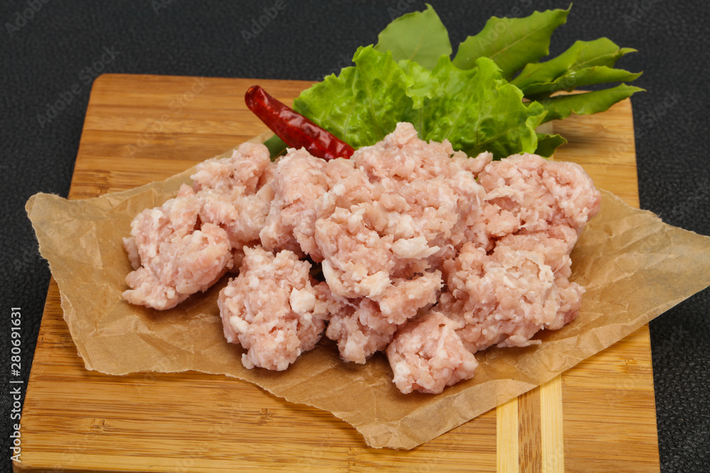 Homemade pork minced meat for cooking Homemade pork minced meat for cooking