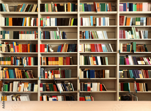 Empty wooden table on white background. Mockup for design