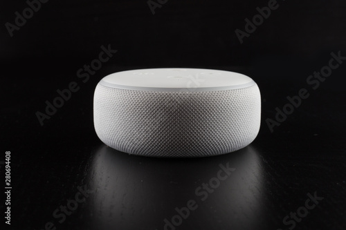 digital voice assistant with black background