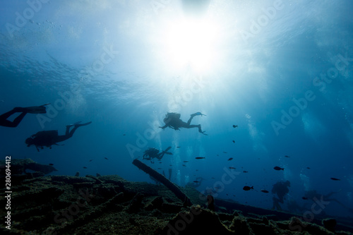 Diver next to wreck © GeraldRobertFischer
