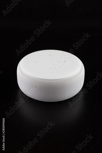 digital voice assistant with black background