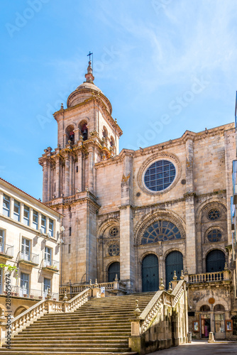 View at the Cathedral of Saint Martin in Ourense - Spain